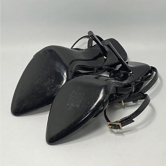 Saint Laurent Nuit Sandals In Lacquered Ayers size 37 - Picture 13 of 13